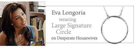 Adina Jewelry Large Signature Circle Necklace